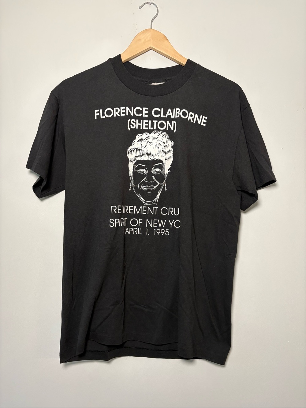 Vintage 90s Florence Claiborne Retirement Cruise Single Stitch T-Shirt USA Med